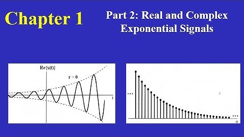 Chapter 01 Part 2:  Real and Complex Exponential Signals.