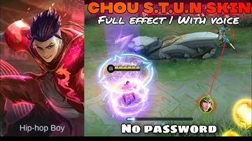 Chou STUN skin Full Effect & In Game Voice | No Password ABC File & Non ABC file
