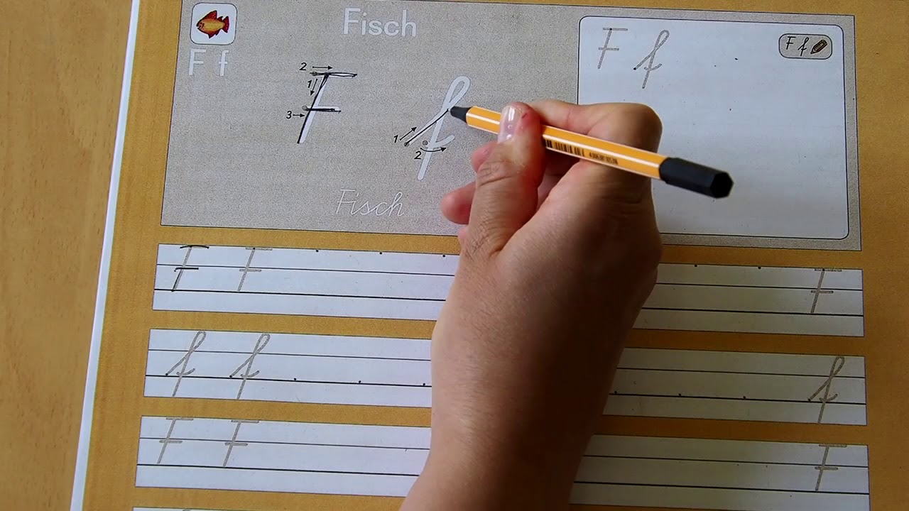 Klasse 2 Schreibschrift Buchstabe F F Youtube