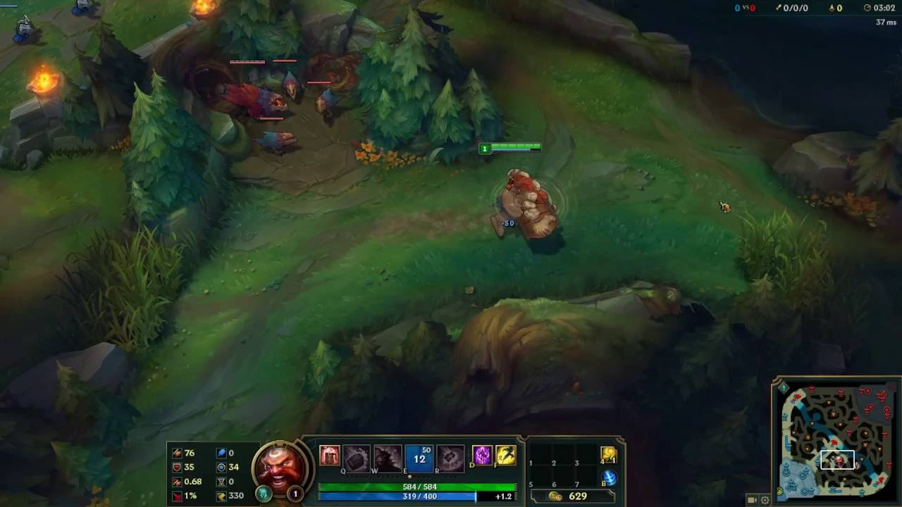 Old Gragas E animation