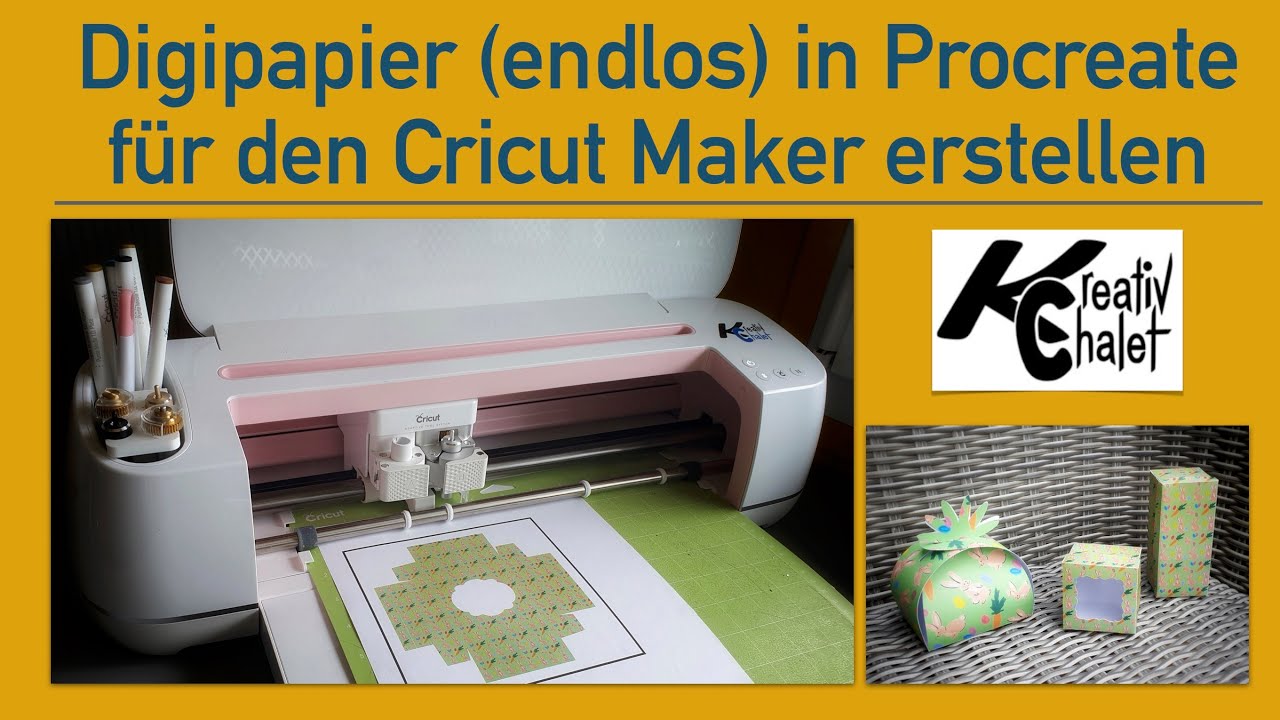 Design Papier für den Cricut Maker in Procreate selber erstellen