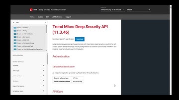 Trend Micro Deep Security Automation Center