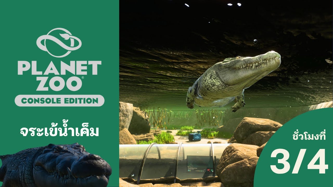 แต่งธรรมชาติให้สวยงาม | Saltwater Crocodile Habitat EP 3 | Planet Zoo Console Edition