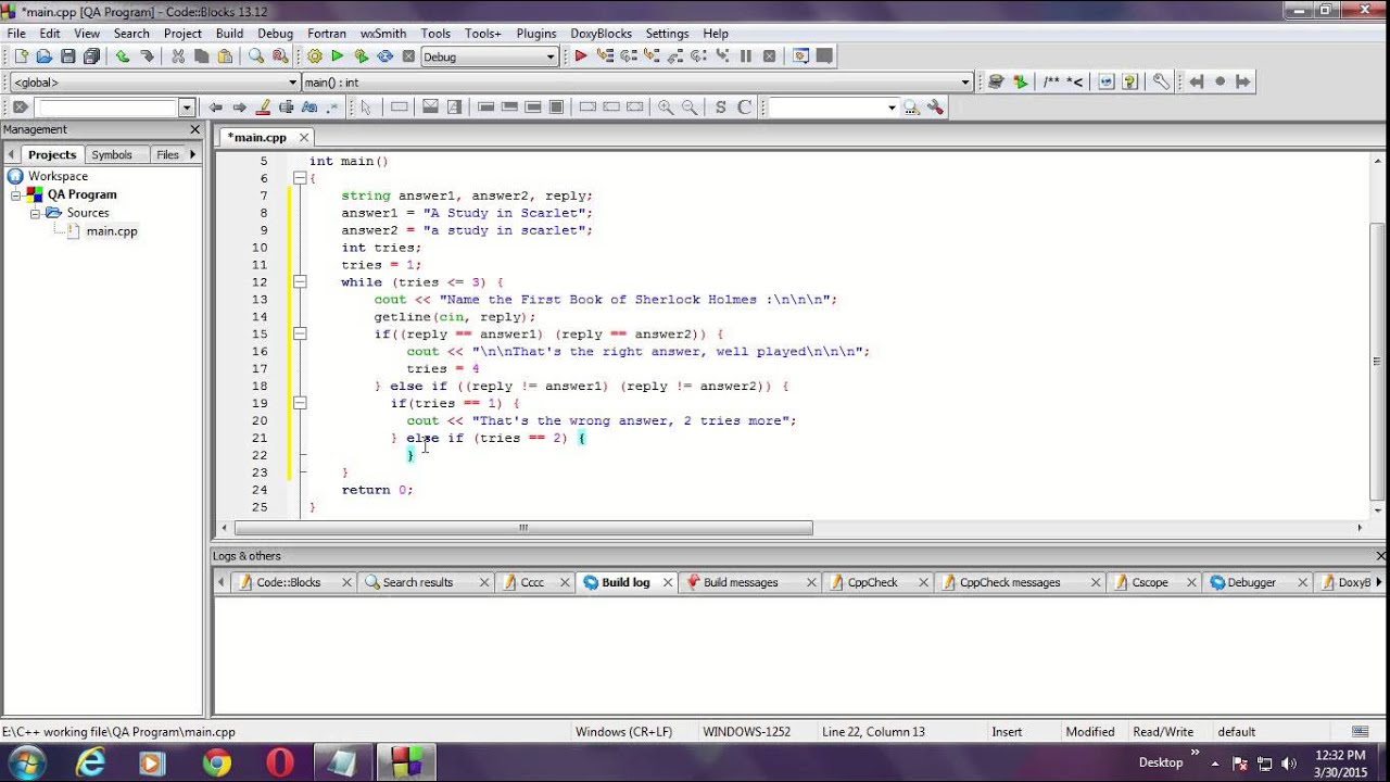 How to make Questiom Answer Program in C++ with While loop - YouTube