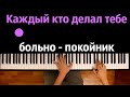 Леро4ка - Каждый кто делал тебе больно покойник ● караоке | PIANO_KARAOKE ● ᴴᴰ + НОТЫ & MIDI