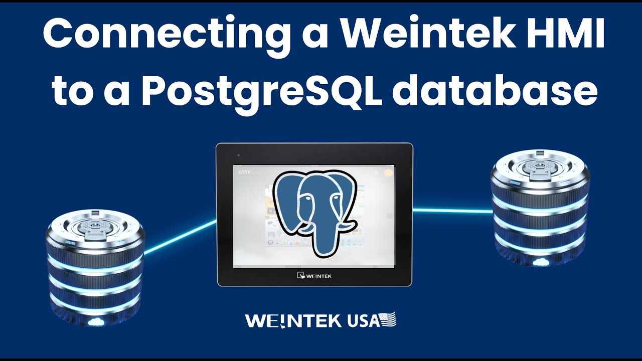 How to connect a Weintek HMI to a PostgreSQL database