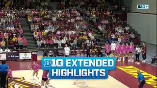 Michigan at Minnesota | Extended Highlights | Big Ten Volleyball | 10/16/2026
