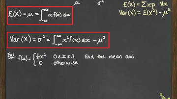 CRV 2.3 Mean and Variance