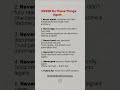 Never Do These Things Again.  #psychology #selfimprovement