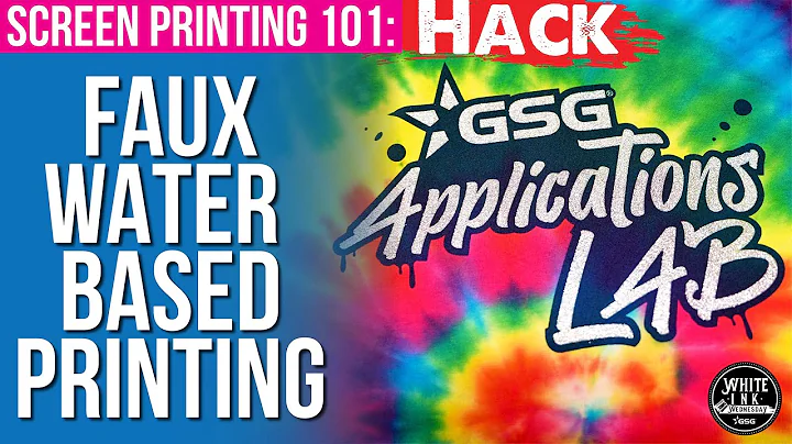 Screen Printing Faux Water Based With Avient Nova Base | White Ink Wednesday