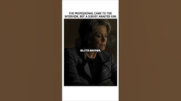 The professional came to the interview, but a survey awaited him.🤨🙌