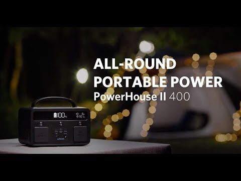 レンタル] Anker PowerHouse 2 400 A1730511 ブラック ポータブル電源