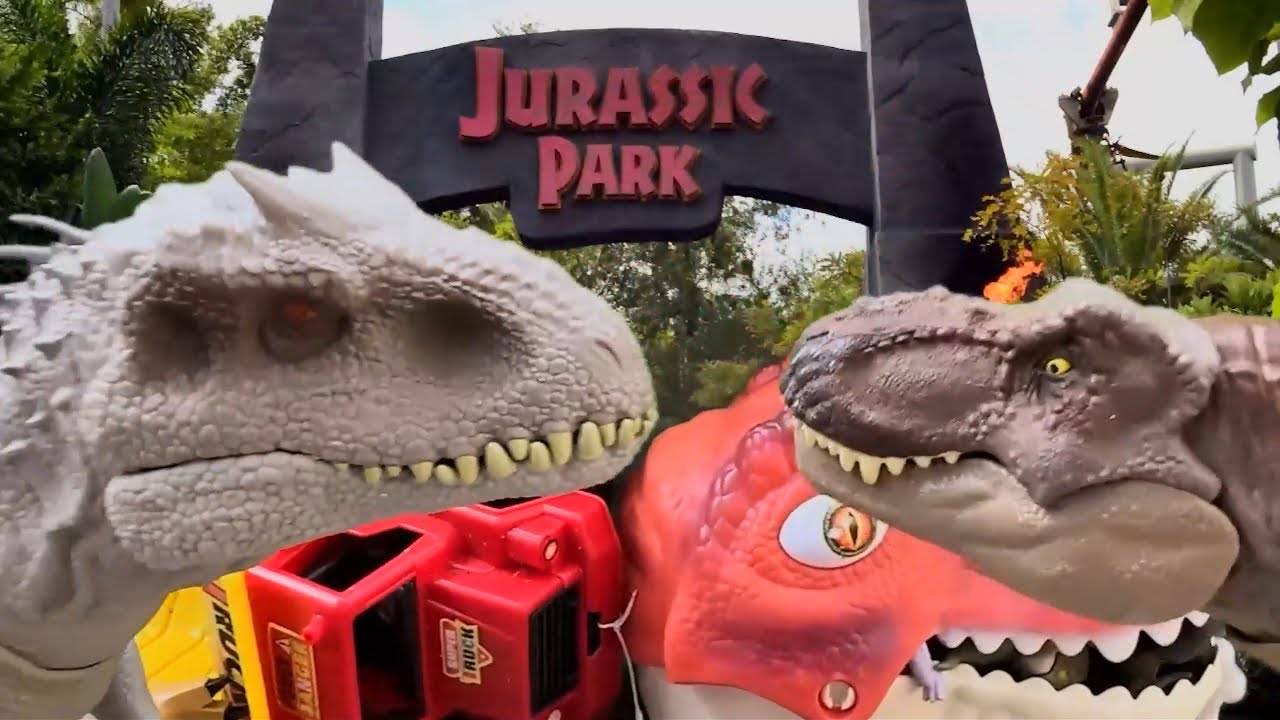 💥Dinos Jurassic World Dominion: T-Rex, King Kong, Mosasaurus, Carnotaurus! Epic Fanmade Battle Scene