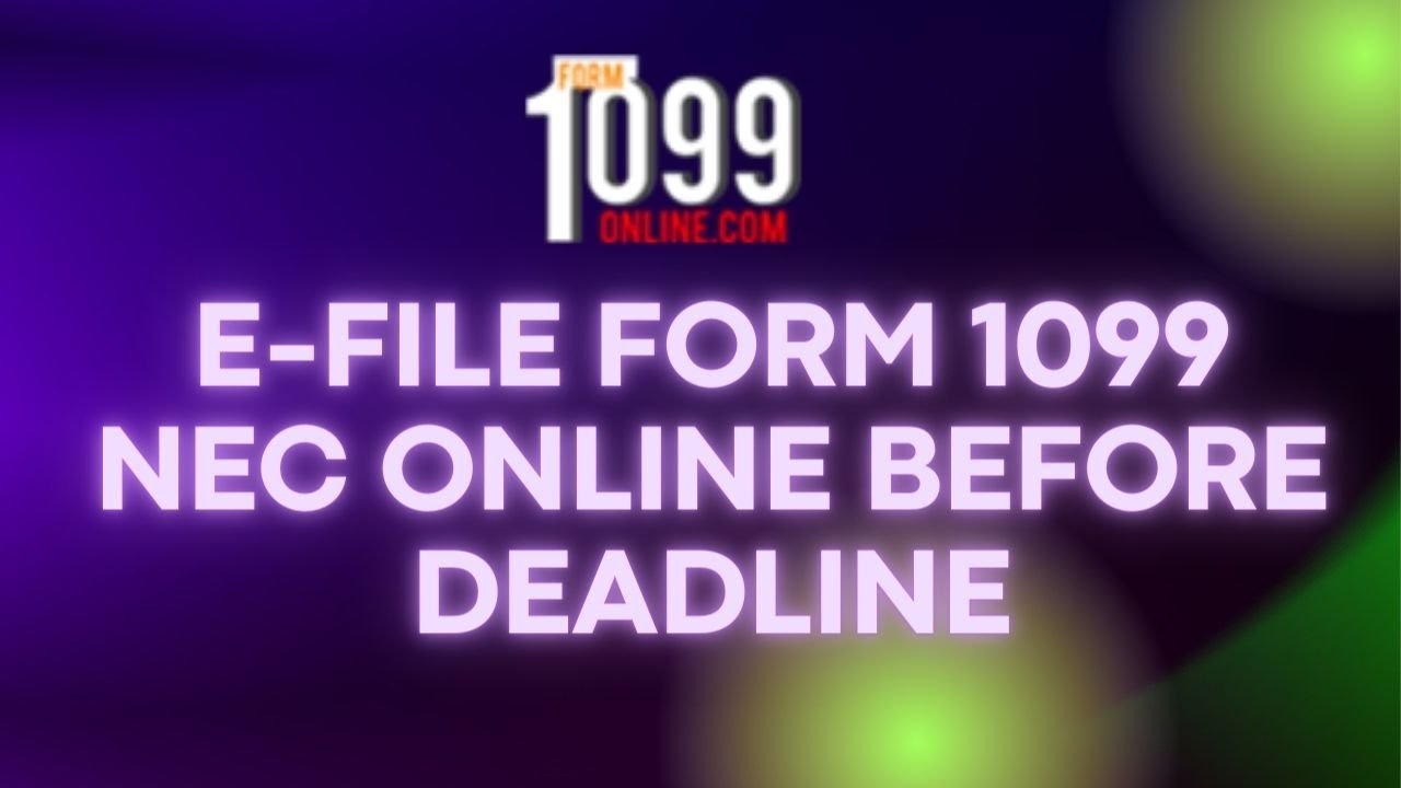Tax 1099-NEC Form Printable | IRS Form 1099 Online For 2022