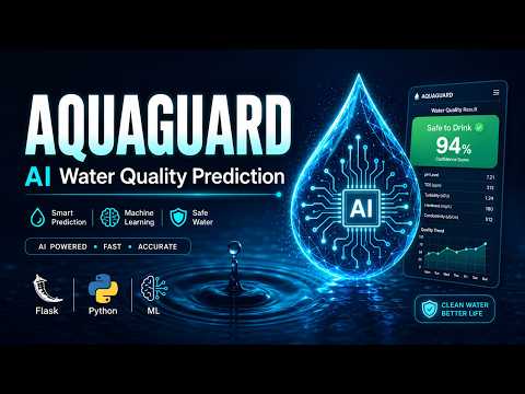 AquaGuard – AI Water Quality Prediction Final Year Project (Flask + ML + Random Forest)