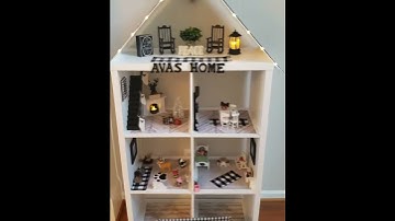 Kids Dollhouse made from a Bookcase.  Fun and creative DIY!