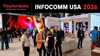 Taylorleds LED video display booth at InfoComm 2026