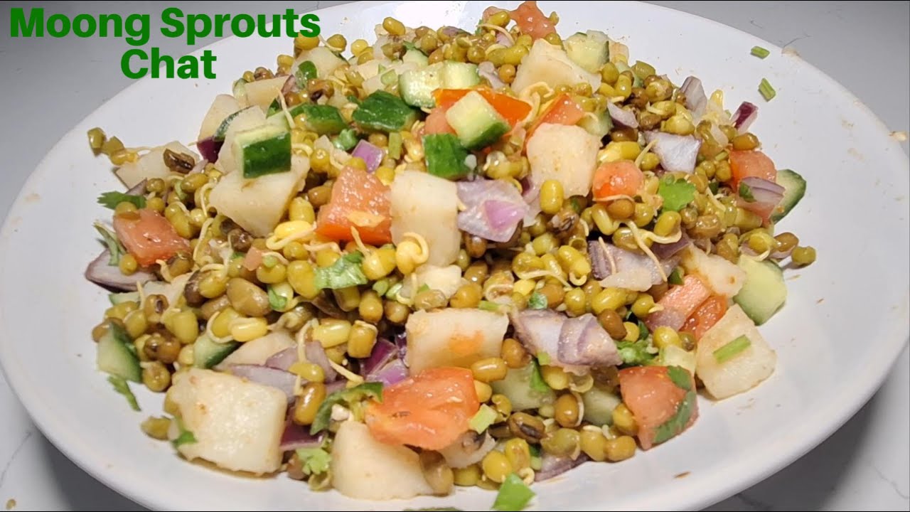 moong sprouts chat | Protein Salad | Healthy Salad | Weight loss salad recipe