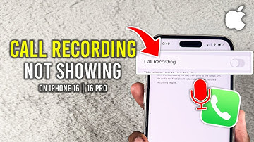 How to FIX Call Recording Not Showing on iPhone 1616 pro - 2025
