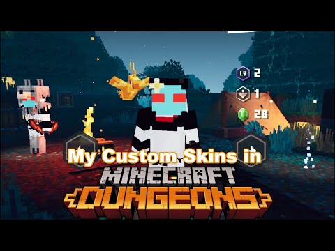 Custom skins in Minecraft Dungeons