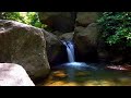 Relaxing River And Waterfall Quiet Night 🌿 White Noise Deep Sleep Calm Mind