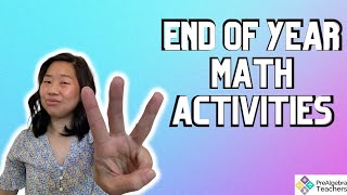The only 3 middle school Math activities you need for the end of the school year