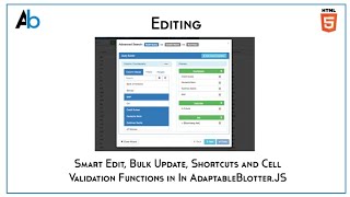 Famous The Editing functions in AdaptableBlotter.JS Wealth