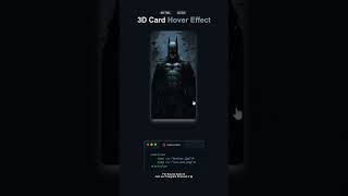 Celebrity 🎴 3D Card Hover Effect 2025! 💻✨ | Stunning JS Design in 60 Seconds||#shorts #shortvideo #web3 #js Wealth