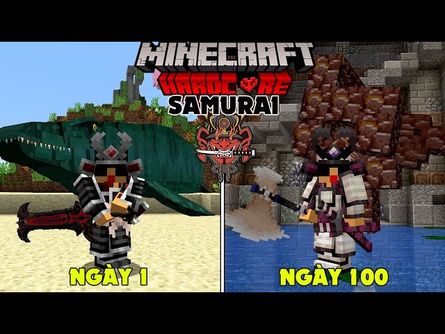 RAKYVN LÀM SAMURAI SINH TỒN 100 NGÀY TRONG MINECRAFT SIÊU KHÓ ! class=