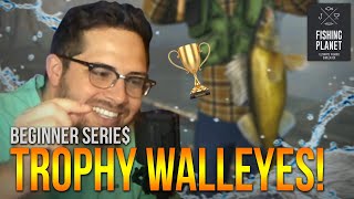 [Lvl.14] GIANT Trophy WALLEYES! Making that $$MONEY$$! | Fishing Planet