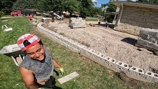 How we build retaining walls  Professionals or butchers?