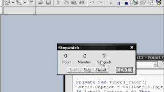 I make a stopwatch with visual basic 6