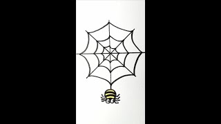 How To Draw A Spider Web