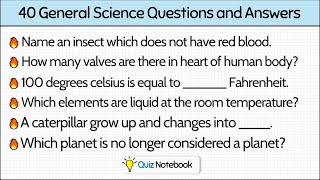 40 General Science Quiz General Knowledge Questions and Answers Part-1