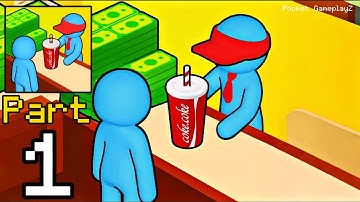 Burger Please! - Gameplay Walkthrough Part 1 - Stickman Burger Restaurant Manager (iOS, Android)