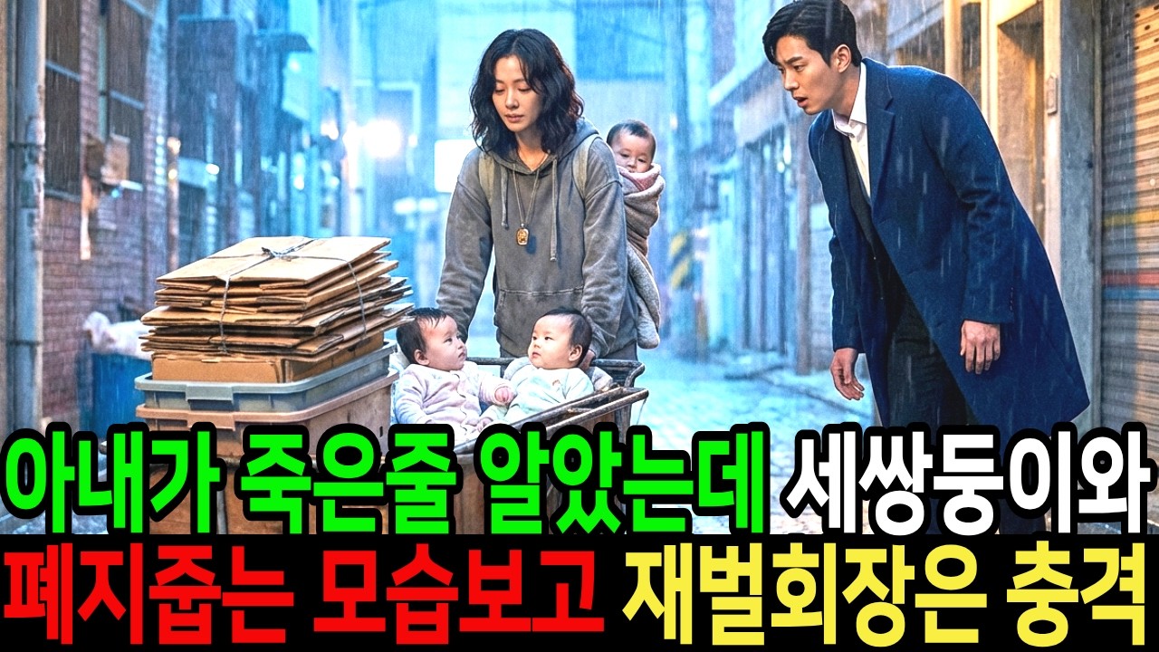 아내가 죽었다고 믿었던 1년 후, 핏덩이 세쌍둥이를 업고 폐지줍는 아내의 모습을 보고 재벌회장은 충격받고 오열하는데 I 감동사연 I 재벌사연 I 백만장자 I 감동이야기 I 눈물사연