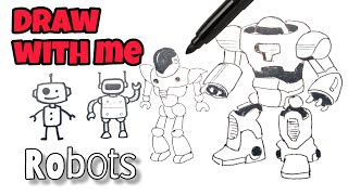 How To Draw Robots Easy