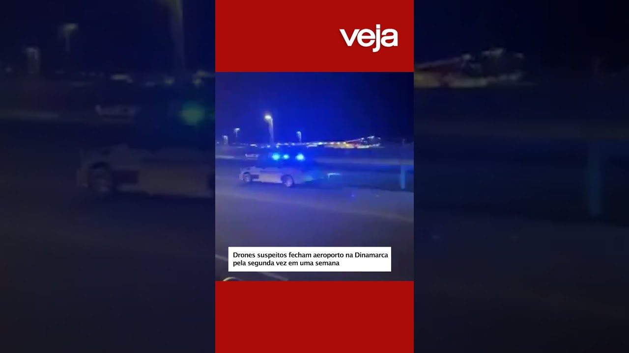 Drones suspeitos fecham aeroporto na Dinamarca pela segunda vez em uma semana