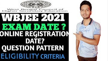 Wbjee 2021 Exam Date| Registration Date| Question Pattern |Eligibility  #wbjee2021 #wbjeeexamdate