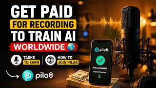 Get Paid For Recording to Train AI WorldWide || Tasks to Earn Website || How to Join Pila8