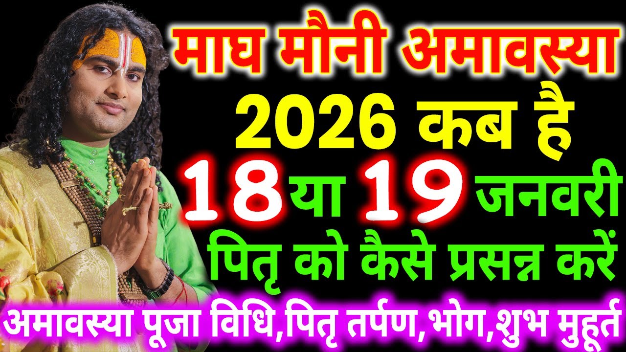 अमावस्या कब है, Amavasya kab hai, Amavasya January 2026 Date, Mauni Amavasya kab Hai 2026,