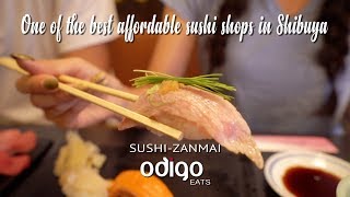 One of the best affordable sushi shops in Shibuya, Tokyo