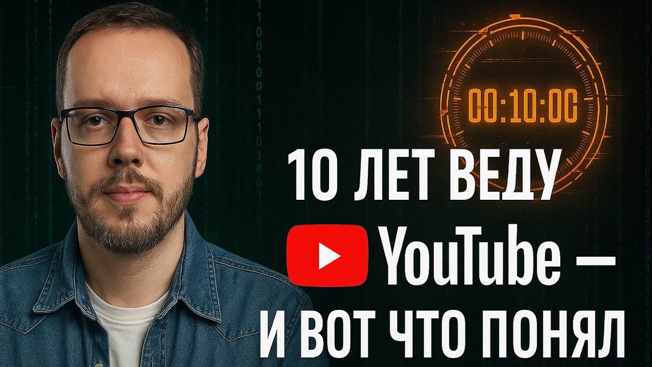 10 лет веду YouTube каналы и вот что понял..