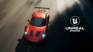 Unreal Engine 5 car cinematic, path tracing (Porsche GT3 RS)