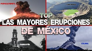 Las Mayores erupciones volcánicas que han ocurrido en MÉXICO