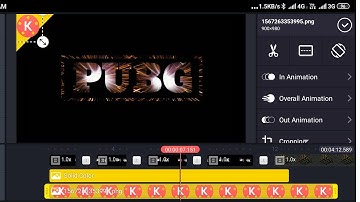 Kinemaster PUBG Lighting text editing tutorial