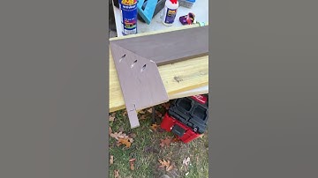 Pre assembled stair treads with miter return #shorts #carpenter #deck #tips #howto #tipsandtricks