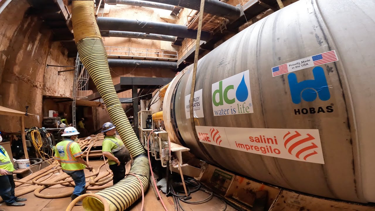 Washington DC 126 inch Hobas Jacking Pipe - YouTube