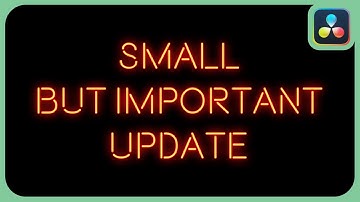Small But Important Update | DaVinci Resolve 18.5 Beta |