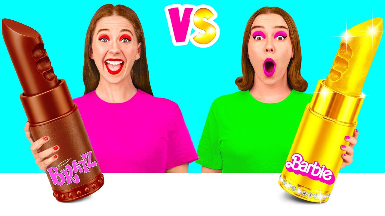 Челлендж. Шоколадная Еда vs Настоящая еда